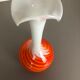 Pop Art "Flame" opaline Florence vase, 1970s, Italy