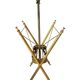 Vintage brass magazine rack with decorative fish – 1950s/60s