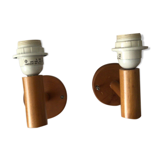 Wood sconces
