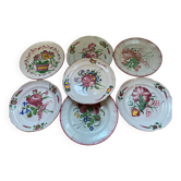 Antique flower plates