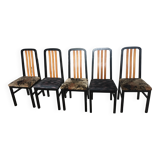 5 chairs design period 70/80