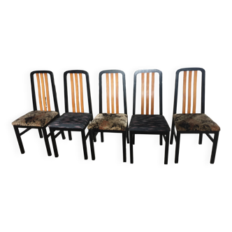 5 chairs design period 70/80