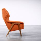 Vintage Mid-Century Elm Wing Master Chair by Thorbjörn Afdal for Bruksbo