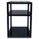 1970s Pierre Vandel Two Tiered Black Glass Side Lamp Table Hollywood Regenc