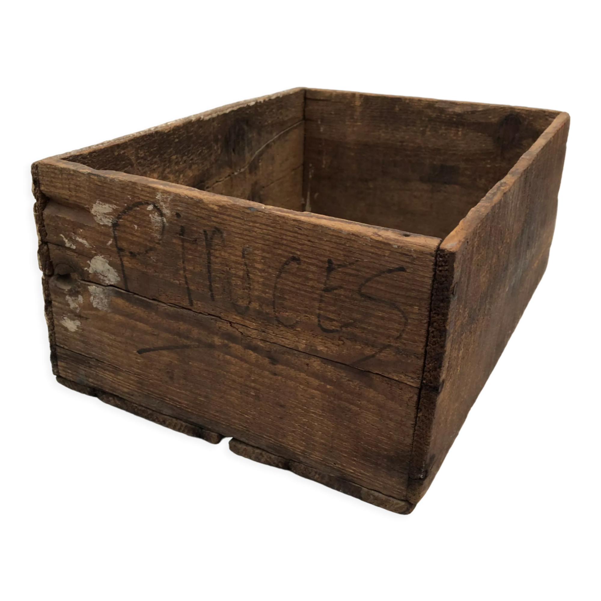 Old wooden box, industrial
