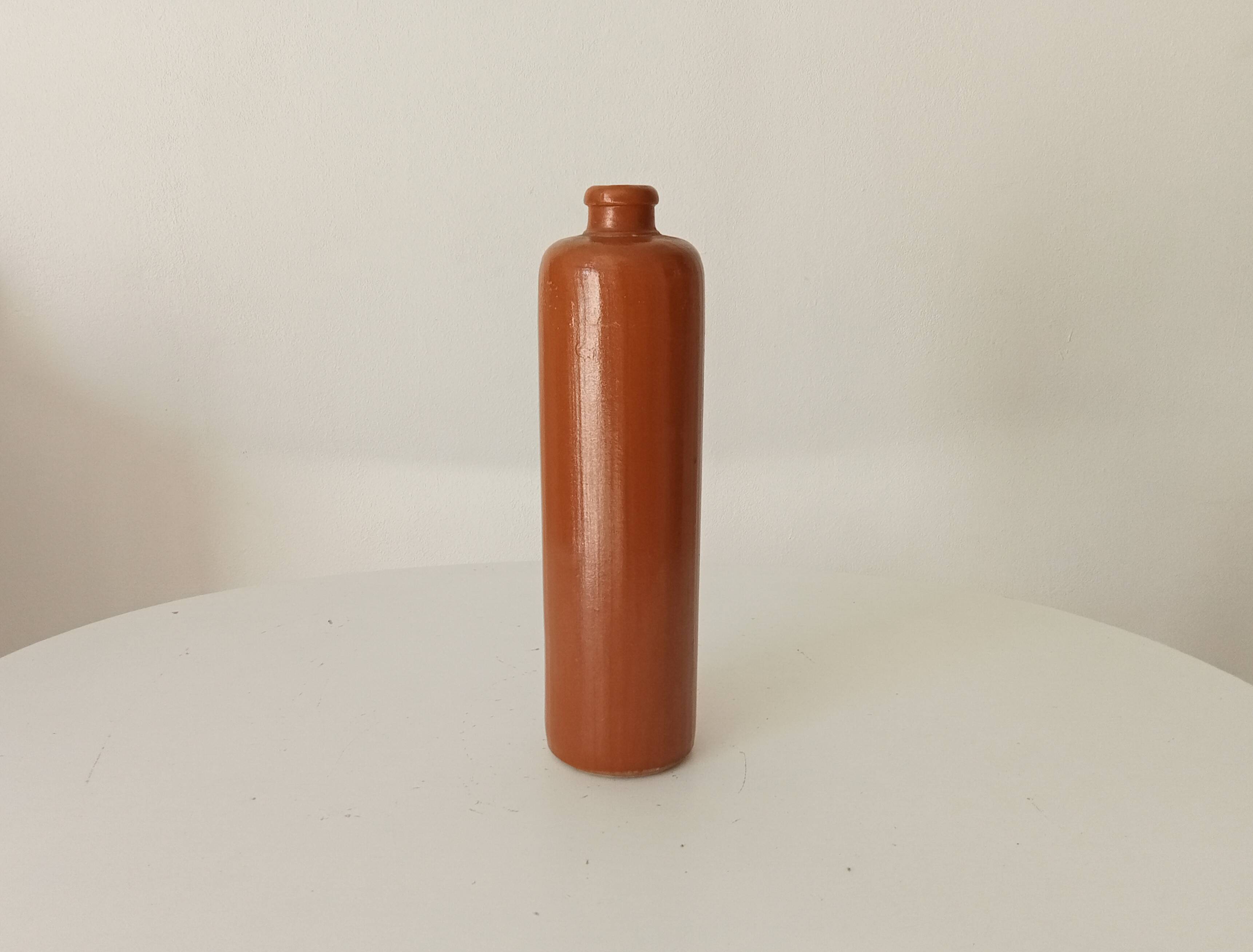 Antique glazed stoneware bottle