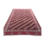 Fine Antique Turkmen Rug Wool Oriental Hand Made Rug 245x162cm Persian Vintage