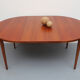 1960s extendible  round dining table in teak