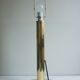 Giant vintage brass table lamp in cylindrical column design. Denmark 1960s