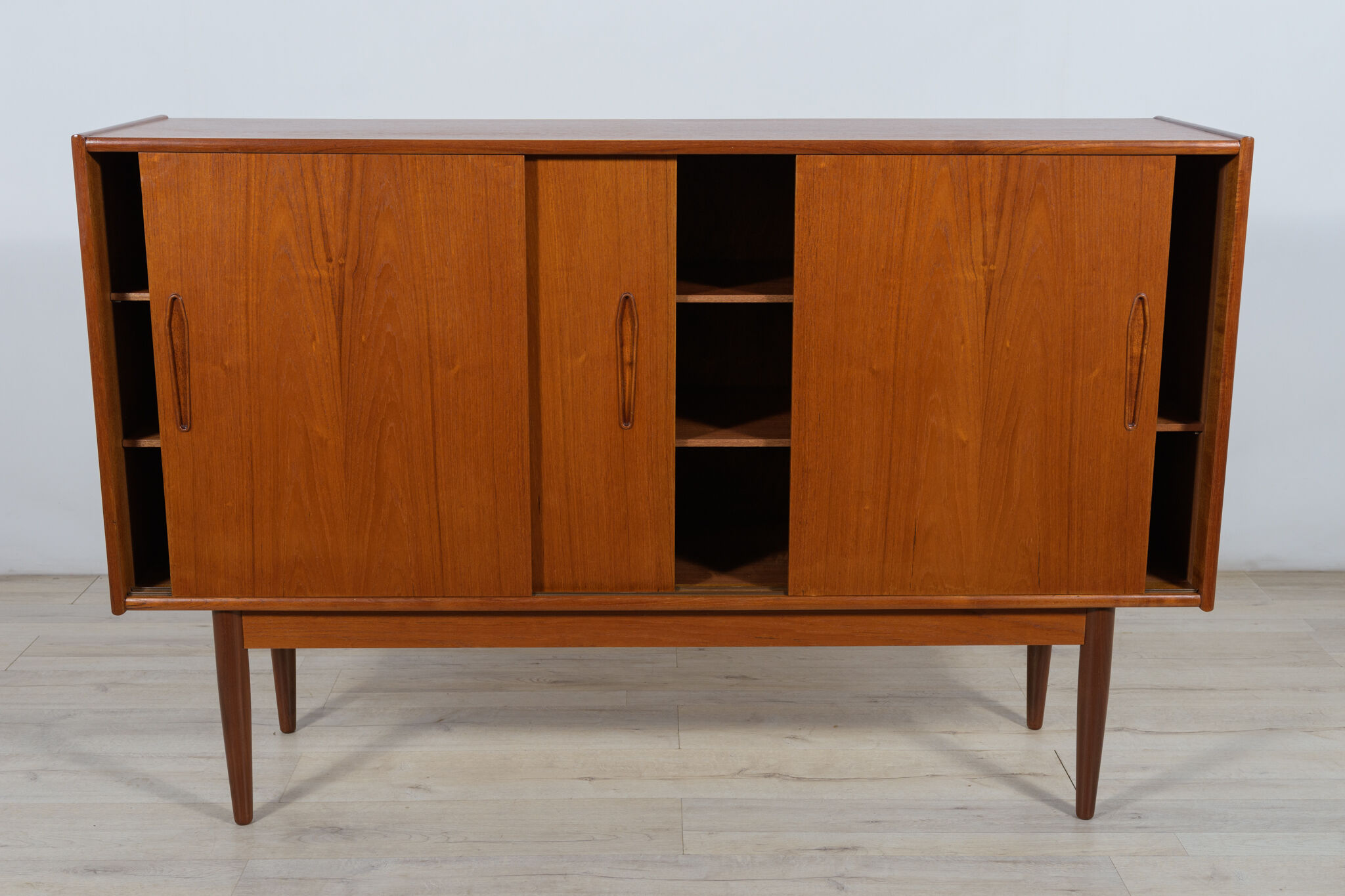 Danish high sideboard in teak, 1960s