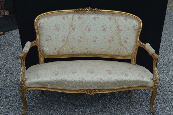 Salon style louis XV en bois doré