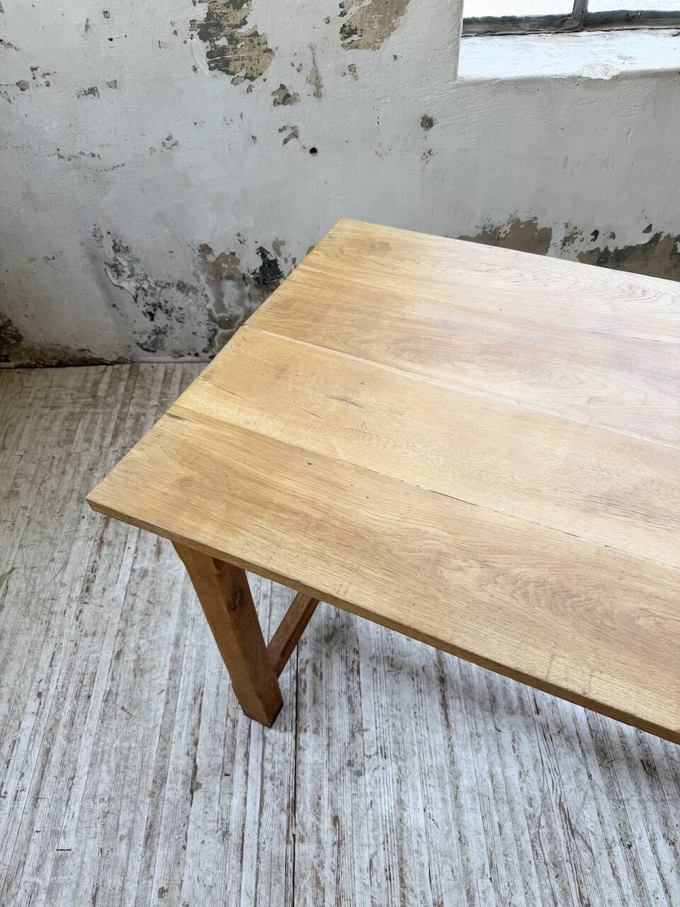 Table de ferme chêne doré 160cm