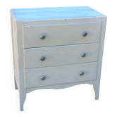 Vintage chest of drawers with 3 drawers from the 1950s.