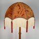 Important Art Deco carved oak floor lamp, France, circa 1920