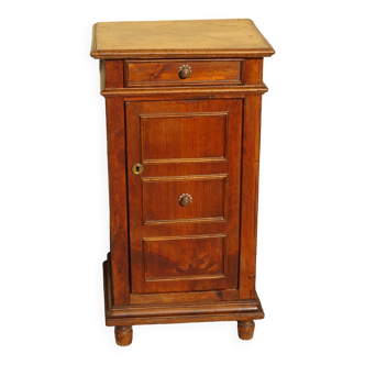 19th century bedside table, false drawers