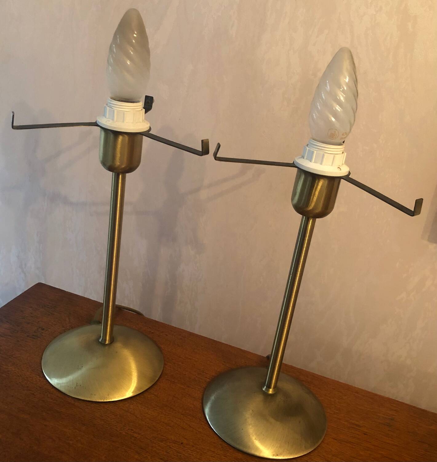 Pair of vintage table lamps Honsel Leuchten