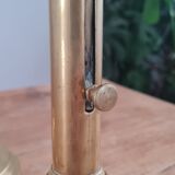 Pair of brass candle holders