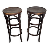 Pair of bentwood bistro stools