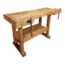 Old workbench beech wood side table bathroom furniture
