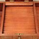 Louis XV style dressing table in marquetry