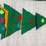 Handmade pure natural wool rug, size 100 x 200 cm