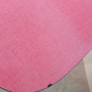 Chaises en formica rouge orange et métal chromé