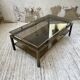 Brass coffee table attributed to Guy Lefevre for Maison Jansen