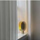 Gold-colored aluminum table lamp, contemporary work.