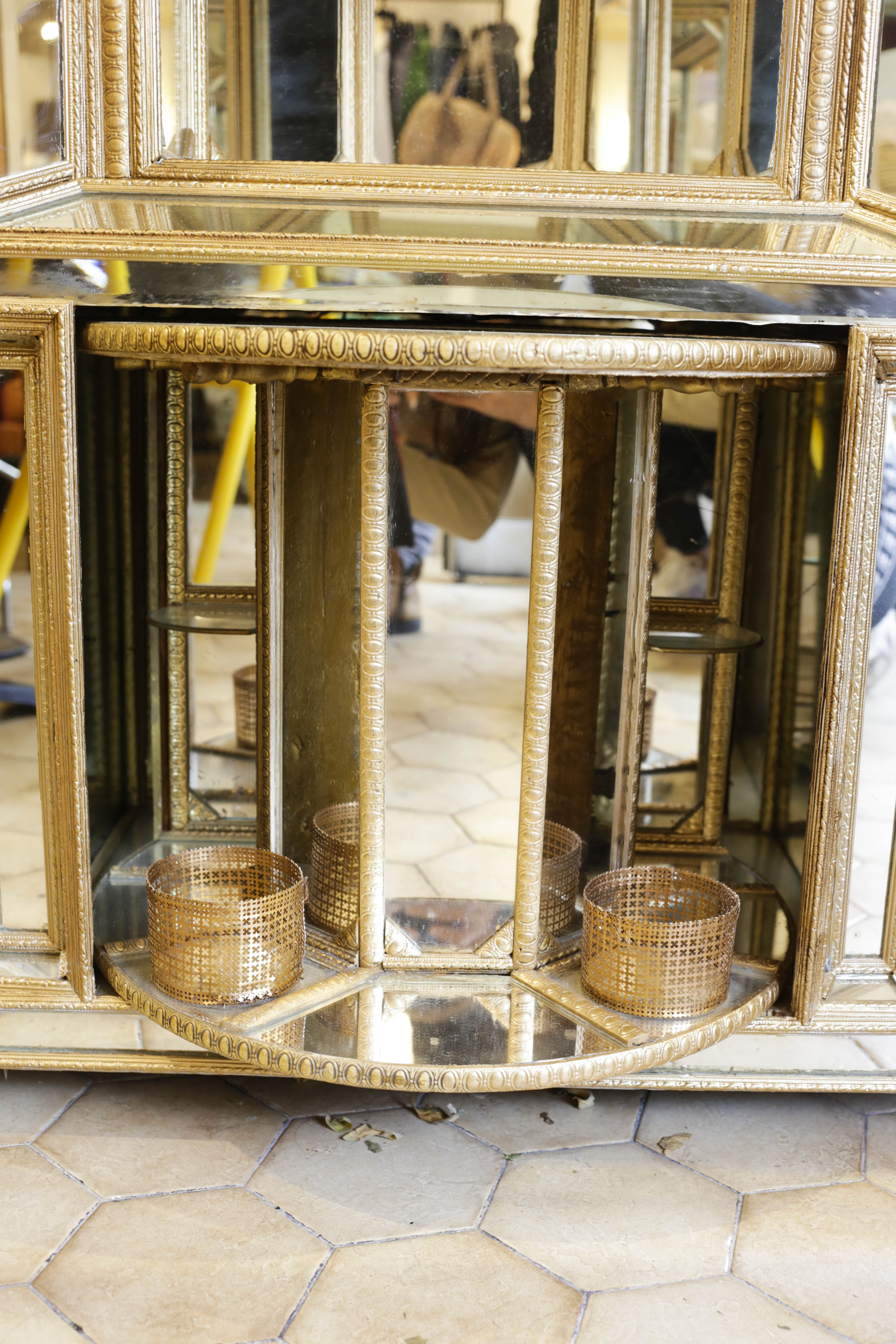 Furniture bar and mirror pareclose 19th