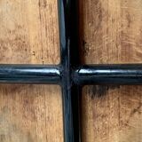 Vintage industrial stool in wood and metal