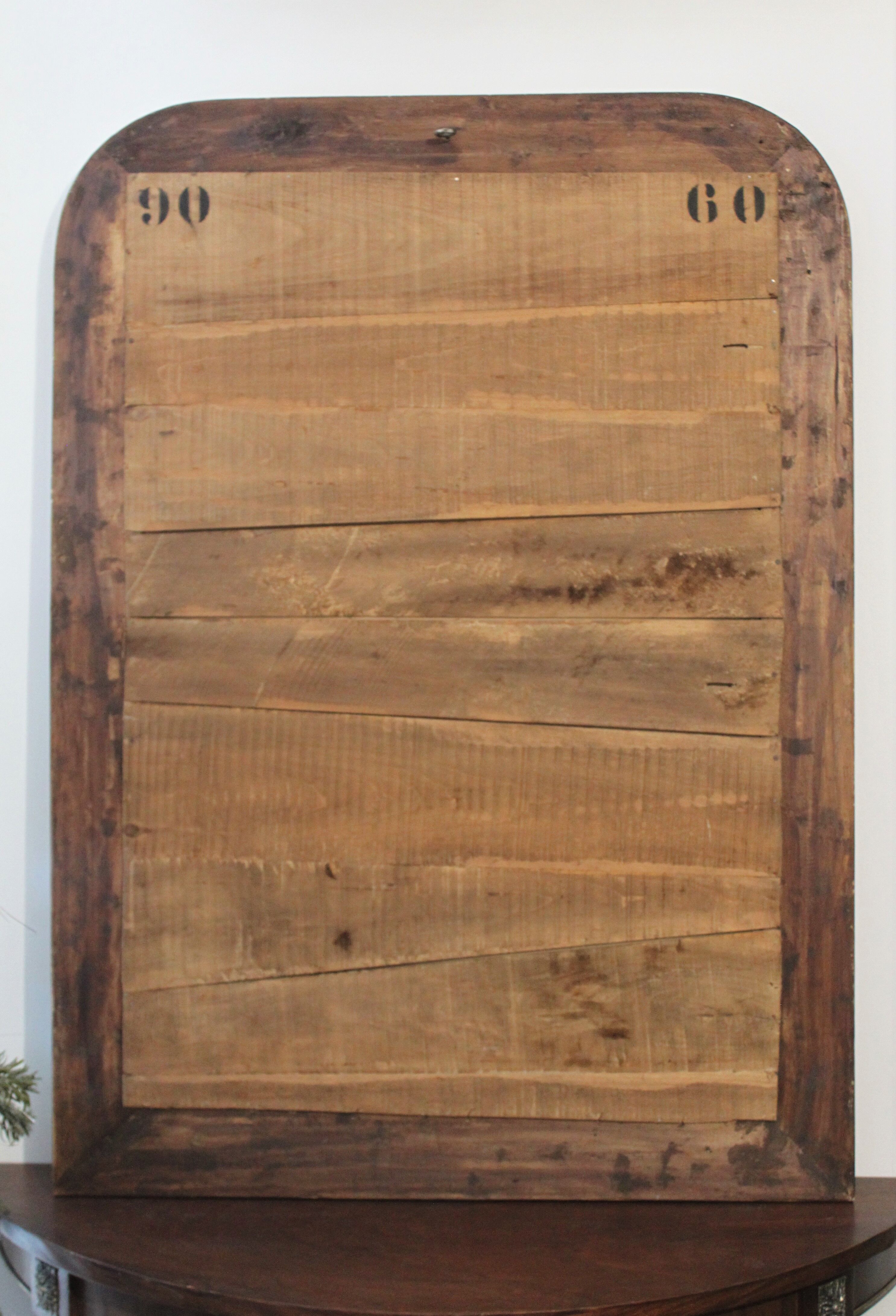 Louis Philippe silver mirror - 110 X 80 cm