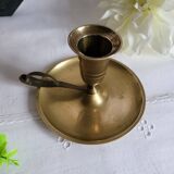 Brass hand candlestick
