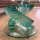Table basse en verre, France, circa 1980