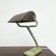 Articulated desk lamp ERPE — Pale green and Bakelite, Belgium, 1930s-40s