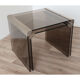 Set of 2 glass trundle tables by Gallotti and Radice 1970