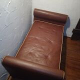 2-seater vintage fawn skai