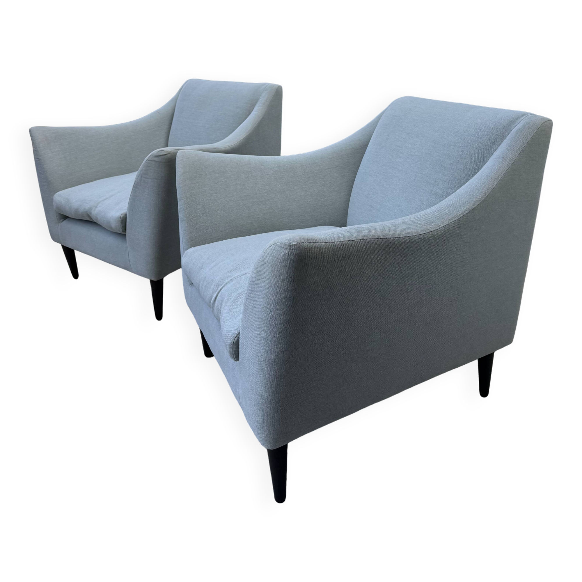 Set of 2 Hepburn Earl Gray armchairs - Conran Shop