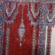 Handmade vintage Pakistani Lahore prayer rug 58cm x 60cm, 1960s