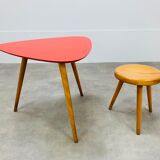 Steiner tripod side table by Baumann red