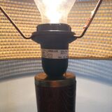 Midcentury modern mahogany lamp