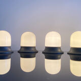 Set of 4 lamps artemide, italy 1970s