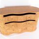 Curved chest of drawers with 4 rattan drawers