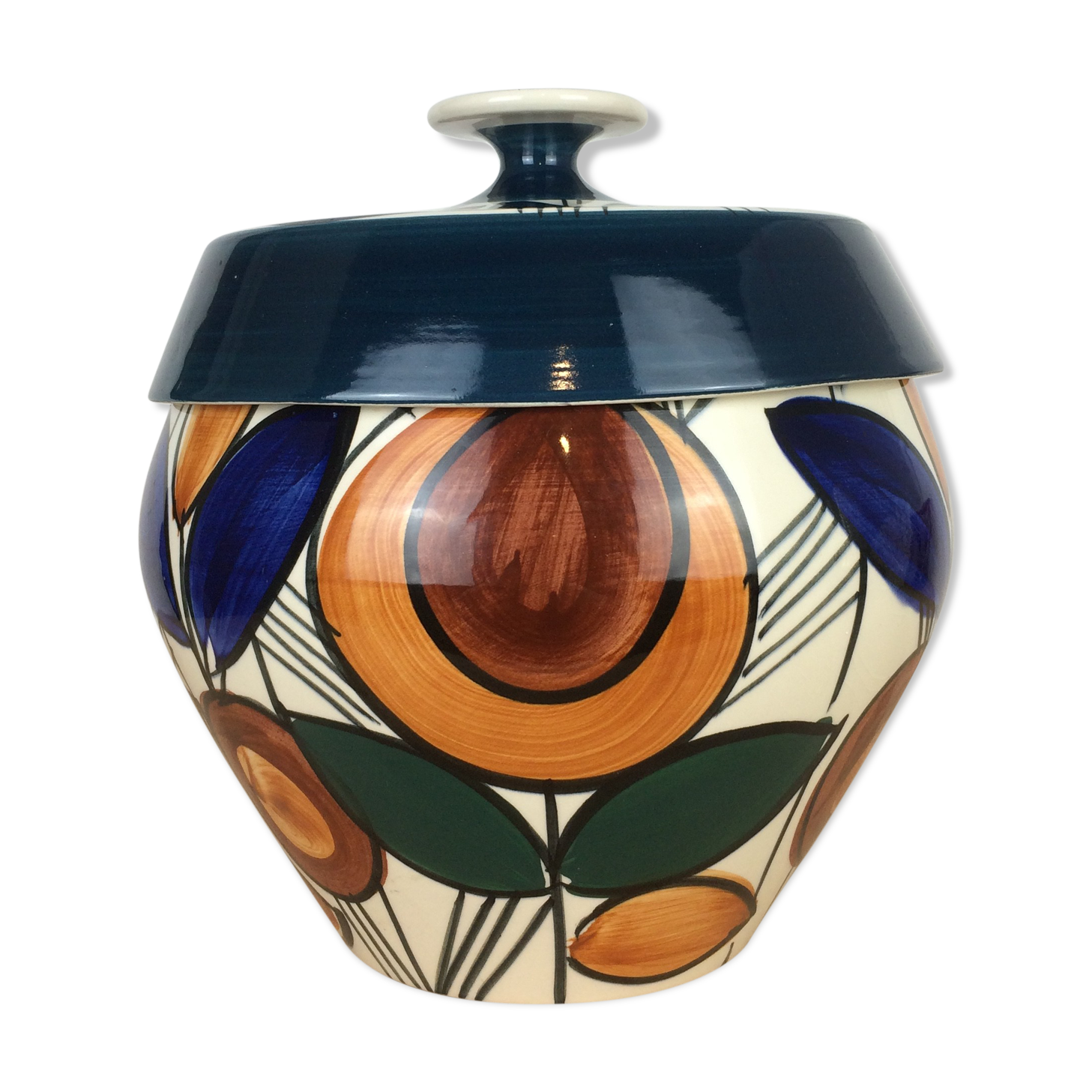 Vintage Aalen ceramic punch bowl