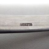 Postmodern Lino Sabattini Silver-Plated and Ceramic Cheese Bowl with Spoon