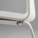 Mid-Century White Chair with Metal Frame and Plastic Seat, Belgium