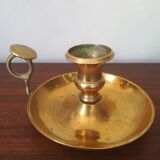 Brass cellar rat candlestick