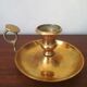 Brass cellar rat candlestick