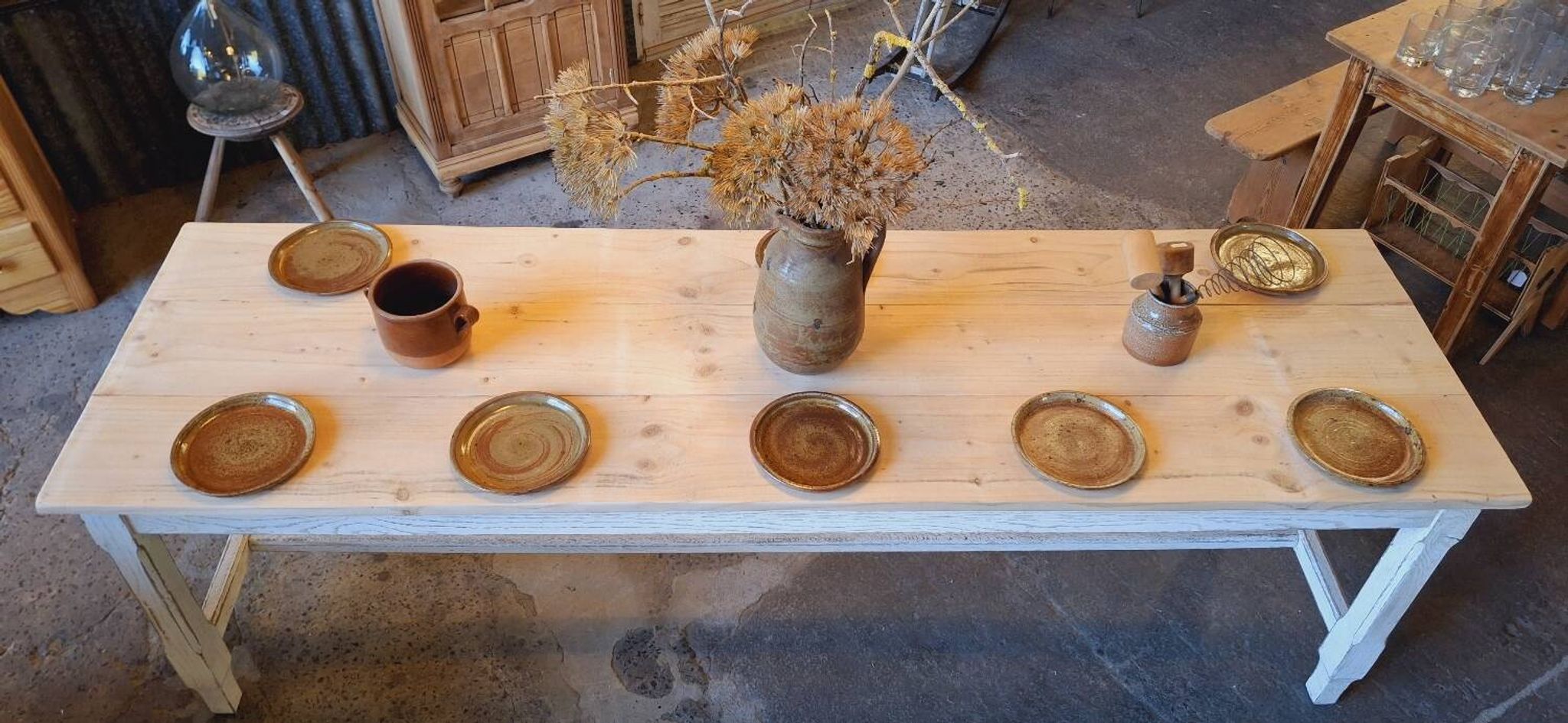 Old farmhouse table