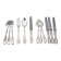 Christofle Galea, lot of 12 dessert pieces, forks, spoons, knives.