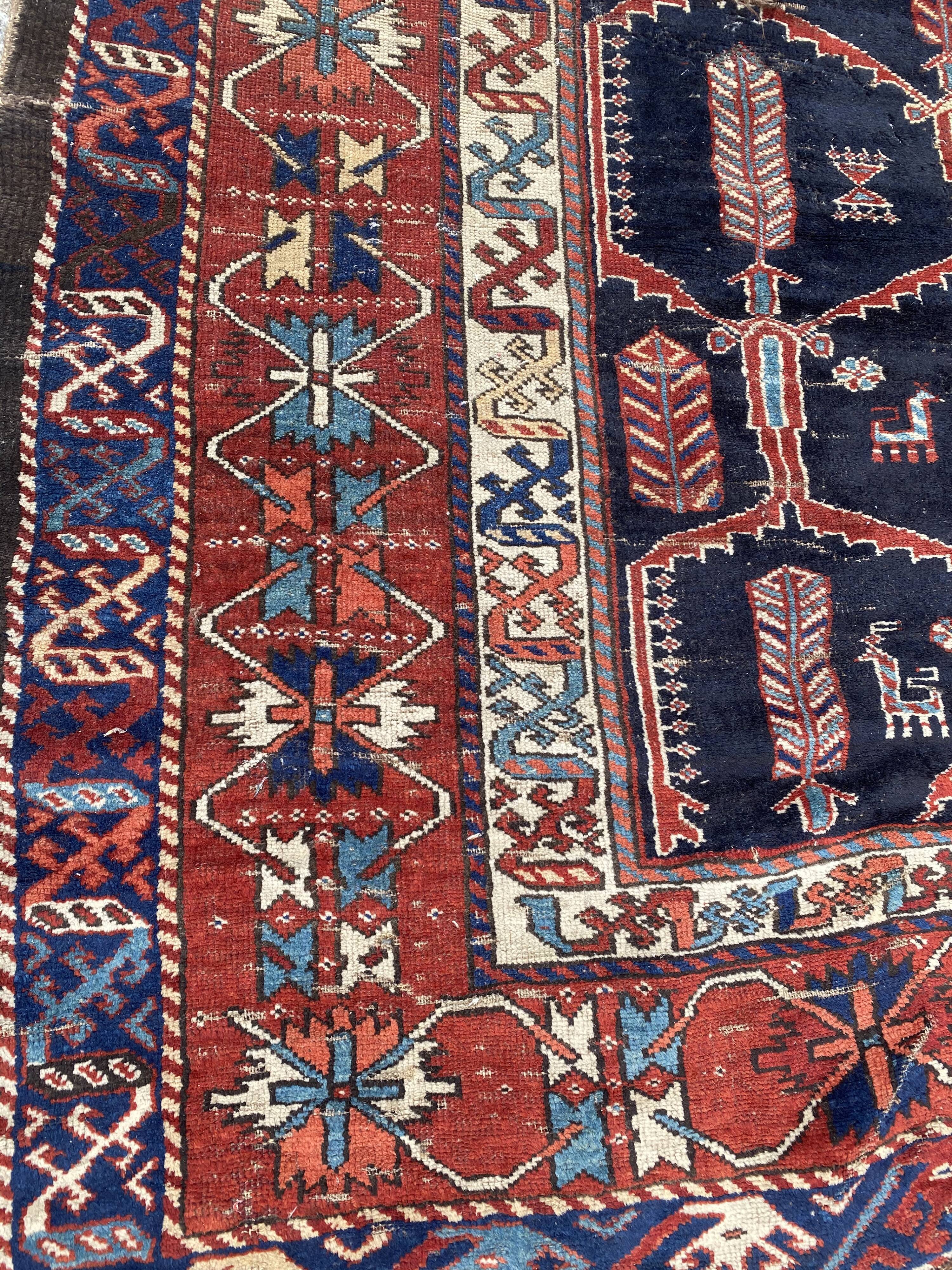 Handmade ancient Persian carpet 158x230cm